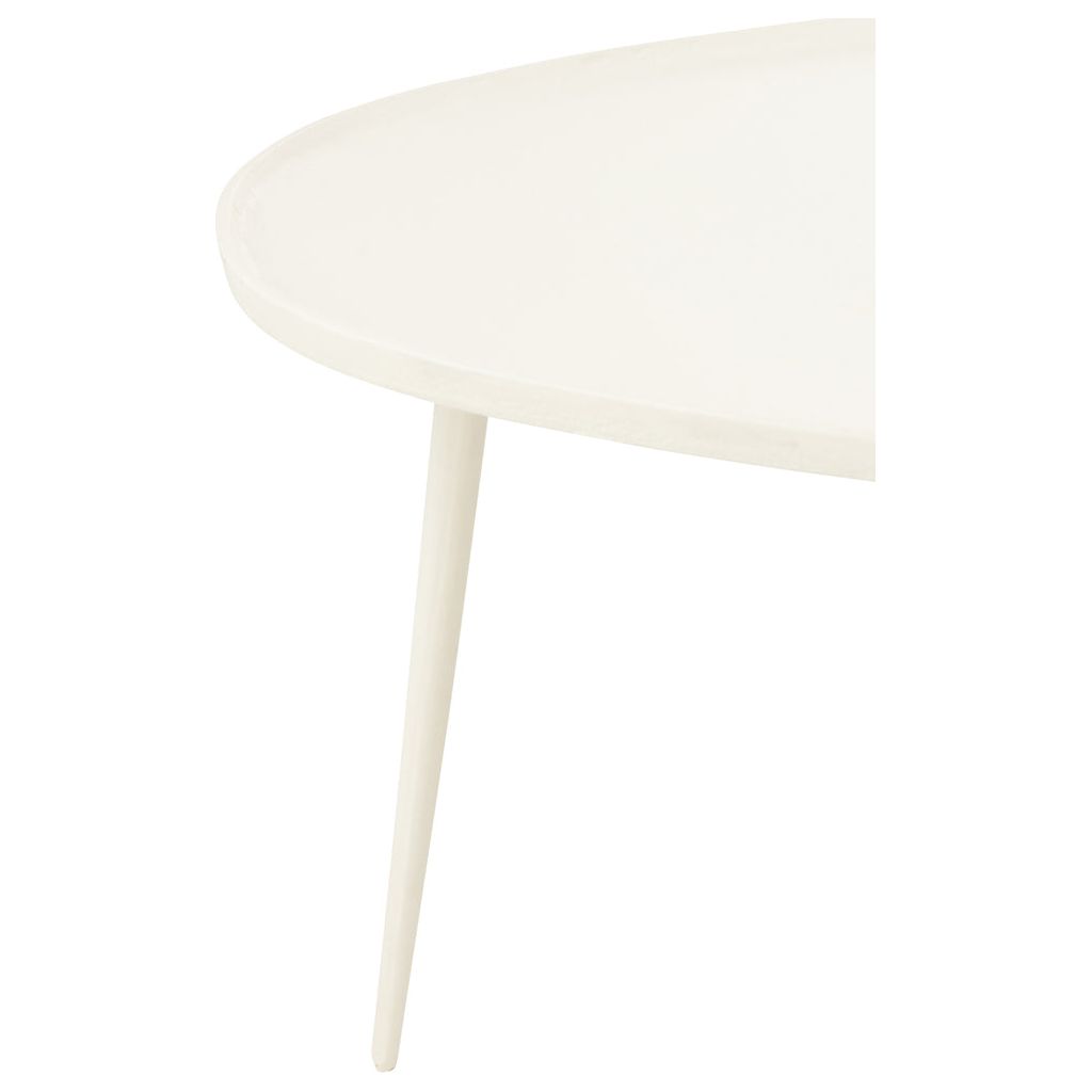 Tables d'Appoint Aluminium Vintage Blanc - Designix
