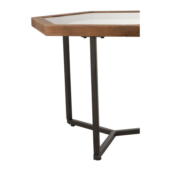 Tables D'Appoint Hexagonales En Verre - Designix
