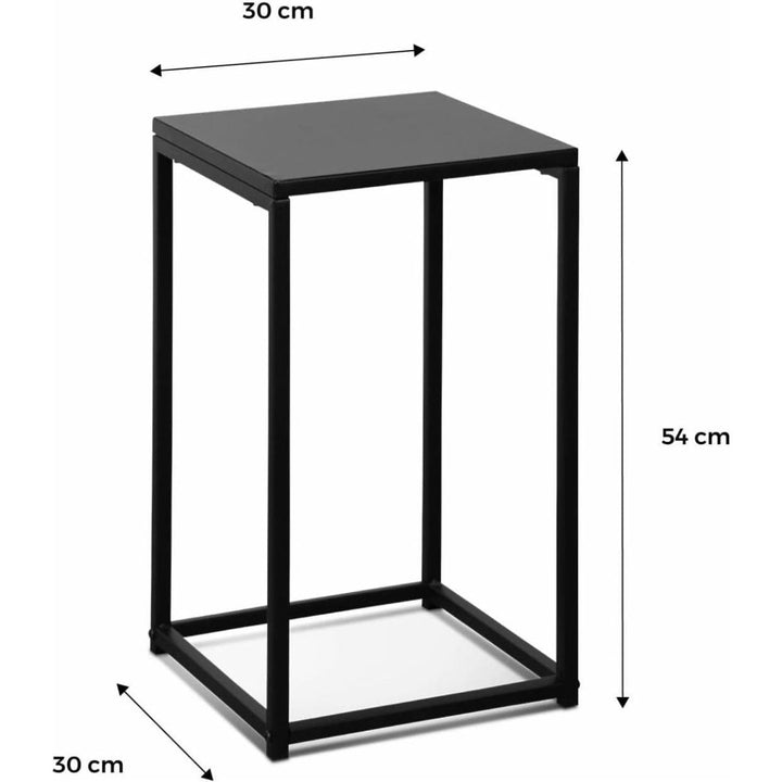 Tables d'Appoint Industrielles Noires | Trame - Designix Table Basse
