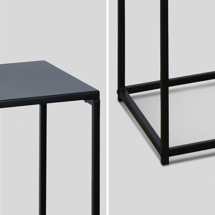 Tables d'Appoint Industrielles Noires | Trame - Designix Table Basse