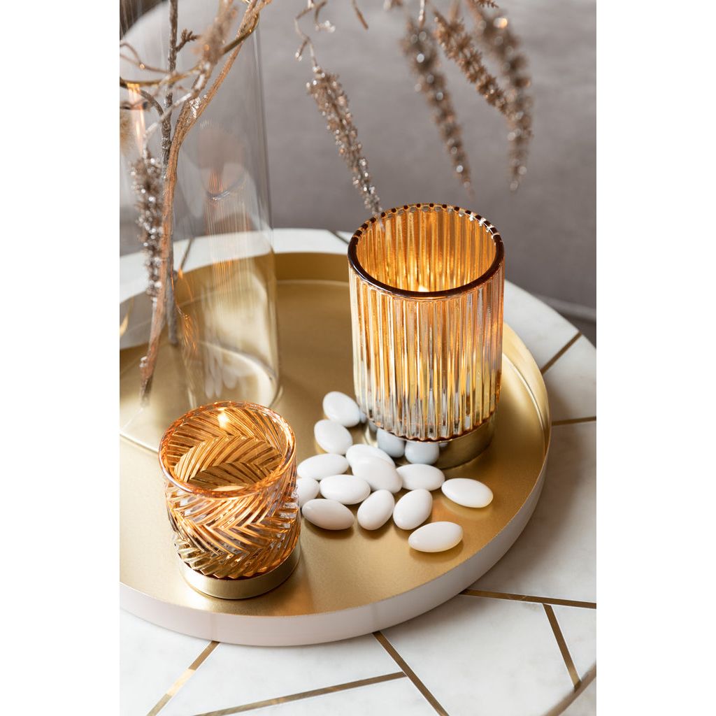 Tables D'Appoint Marbre Fer Doré - Designix