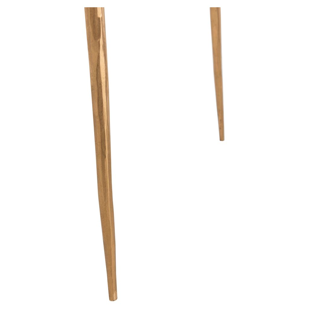 Tables D'Appoint Marbre Fer Doré - Designix