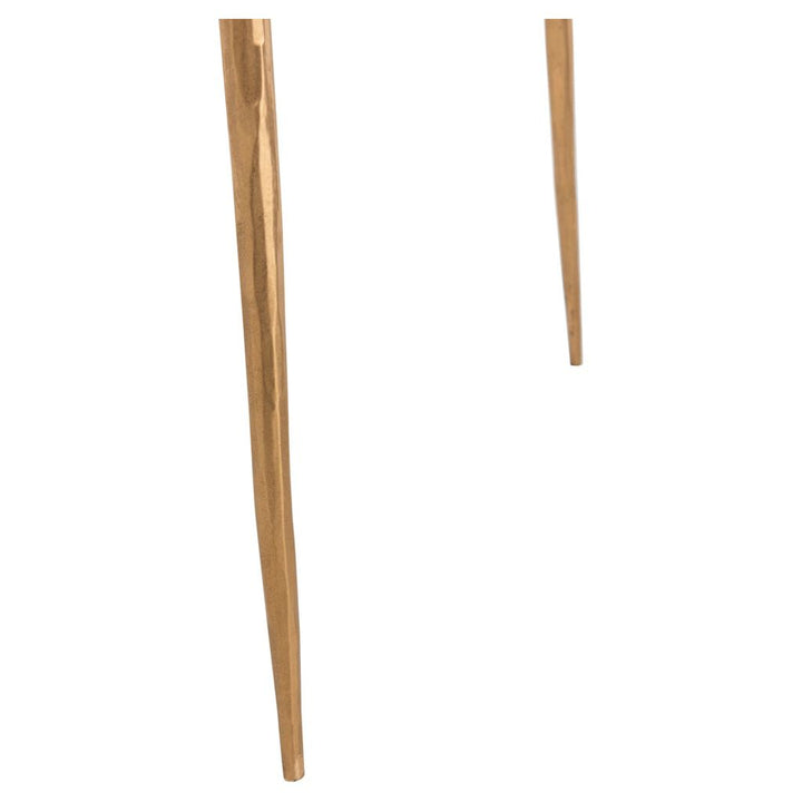 Tables D'Appoint Marbre Fer Doré - Designix