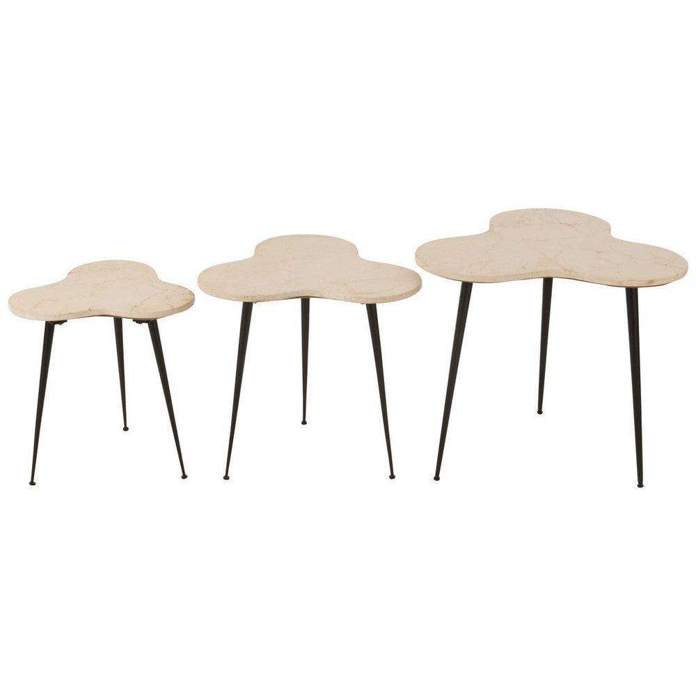Tables D'Appoint Marbre Métal - Designix