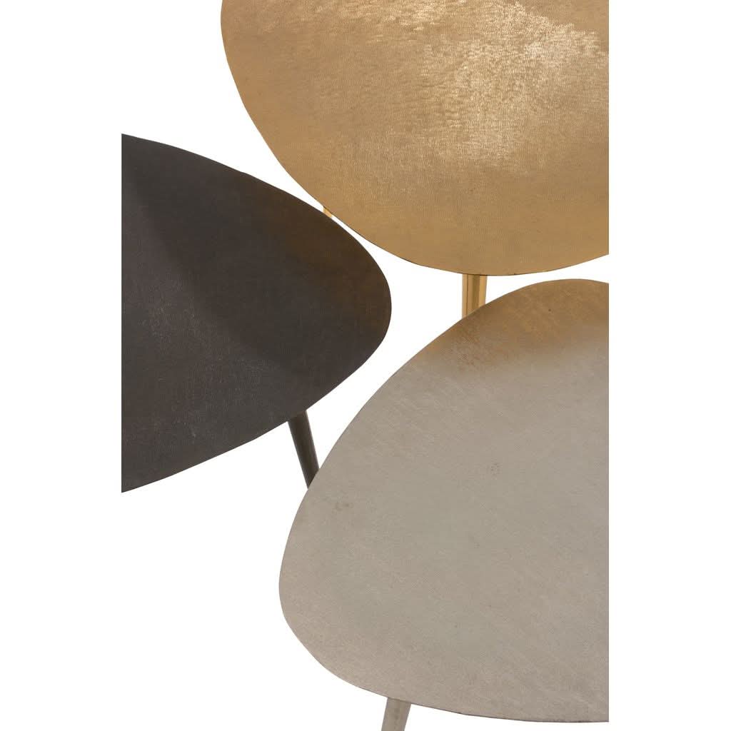 Tables D'Appoint Métal Mat Mixte