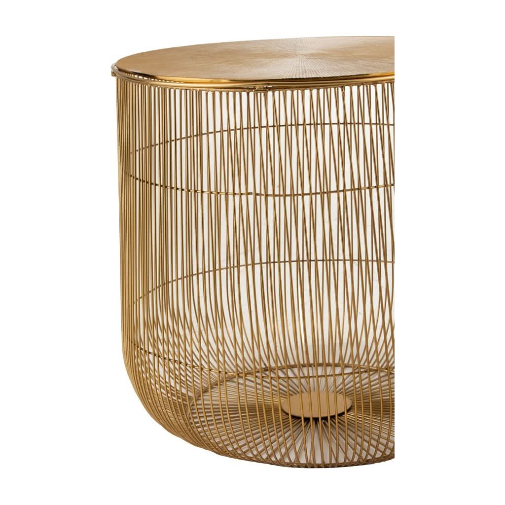 Tables D'Appoint Métalliques Dorées - Designix