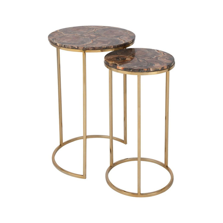 Tables D'Appoint Pierre Métal - Designix
