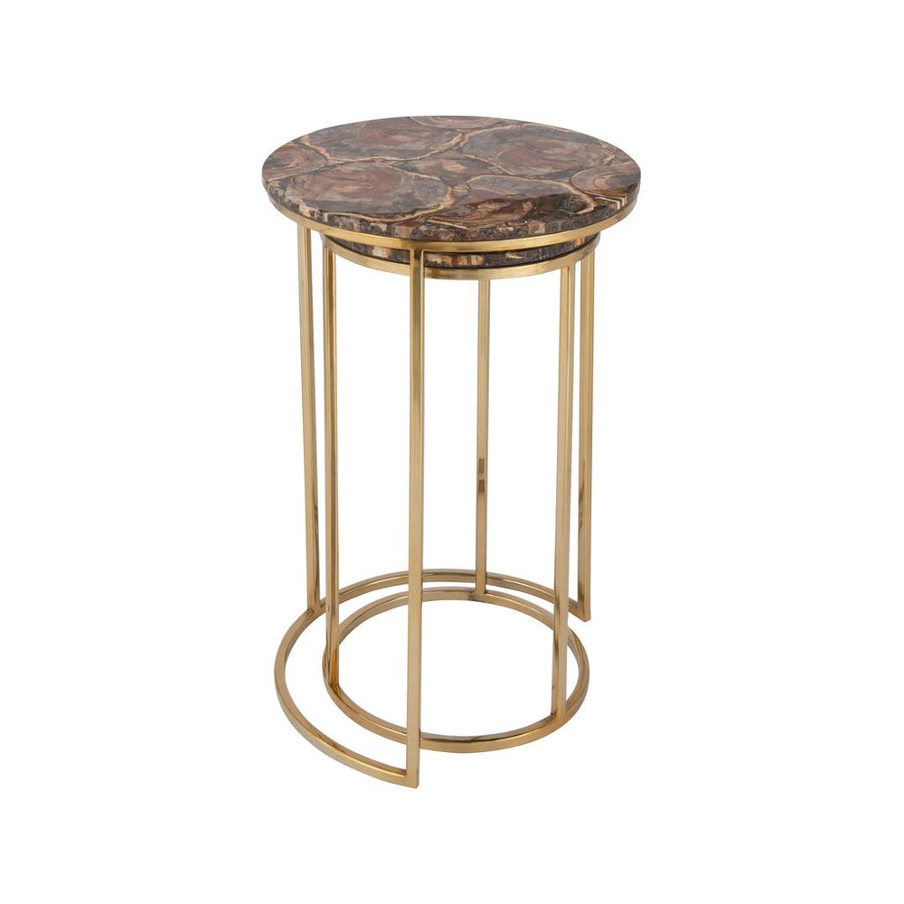 Tables D'Appoint Pierre Métal - Designix