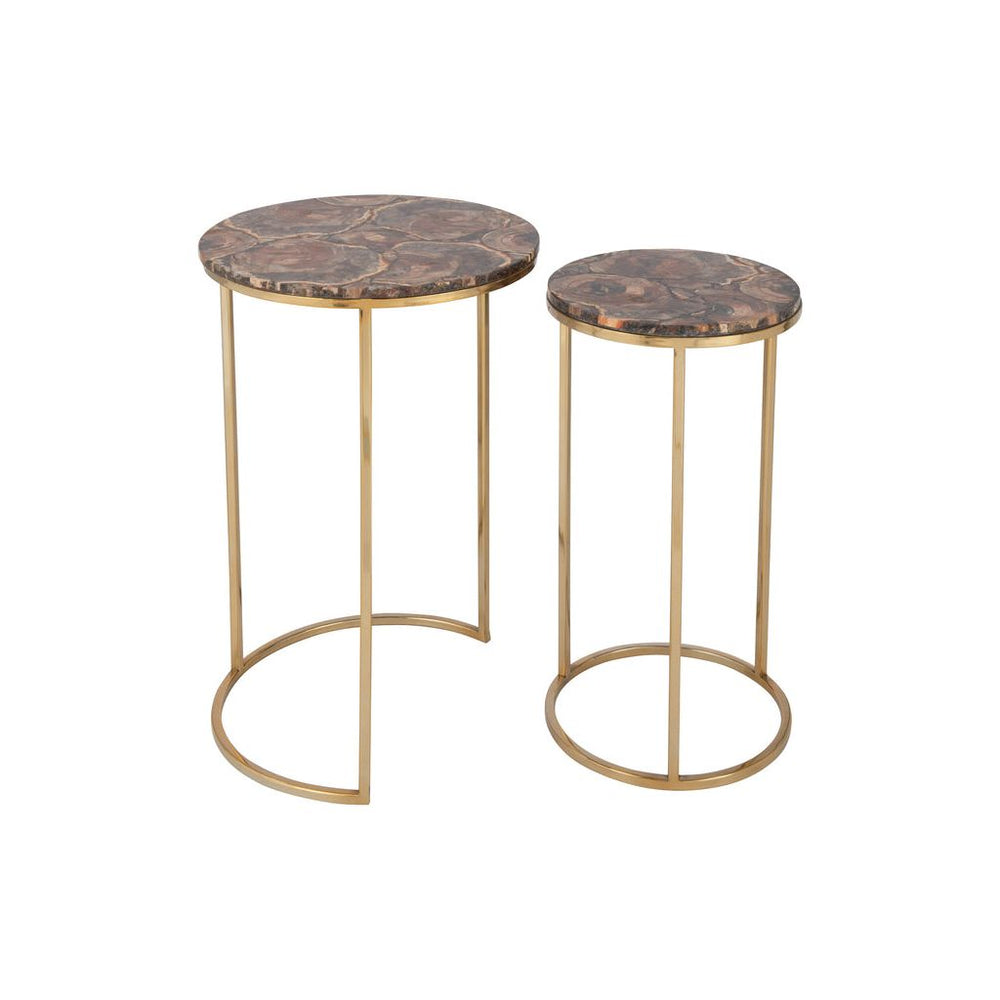Tables D'Appoint Pierre Métal - Designix