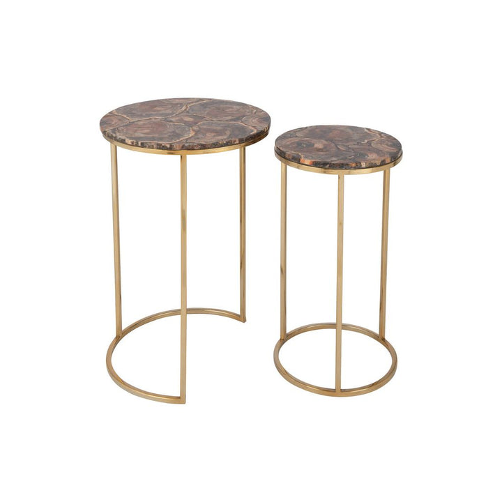 Tables D'Appoint Pierre Métal - Designix