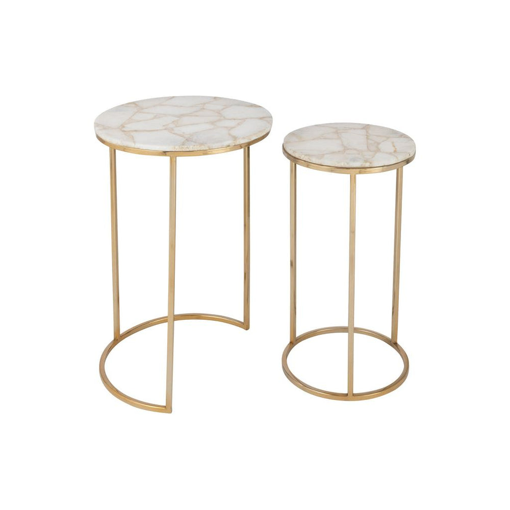 Tables D'Appoint Quartz Métal - Designix