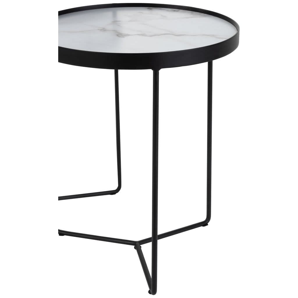Tables D'Appoint Ronde Marbrées - Designix