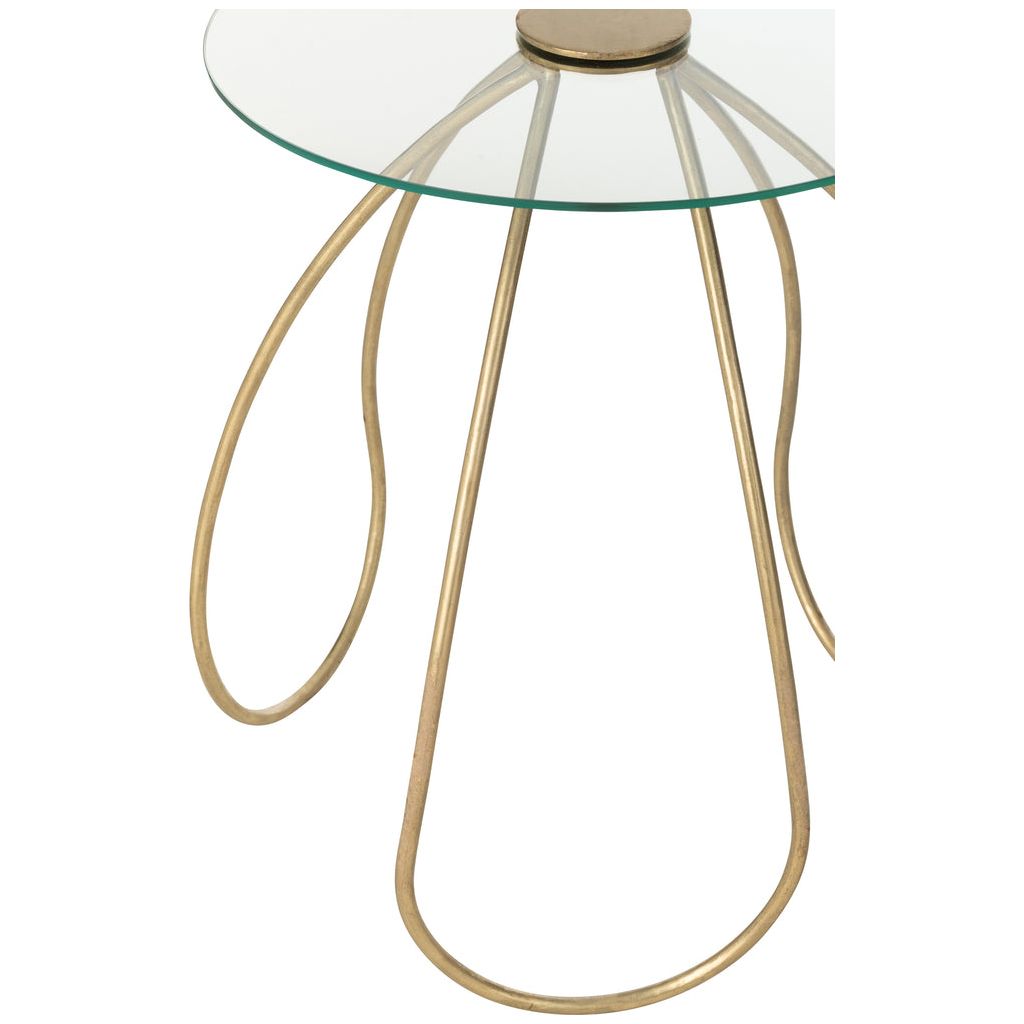Tables D'Appoint Rondes Dorées - Designix