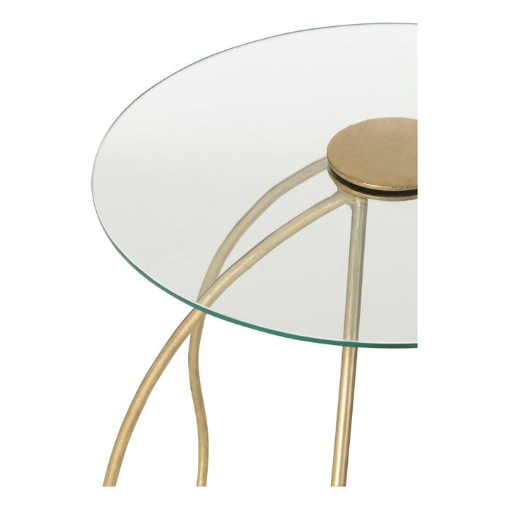 Tables D'Appoint Rondes Dorées - Designix