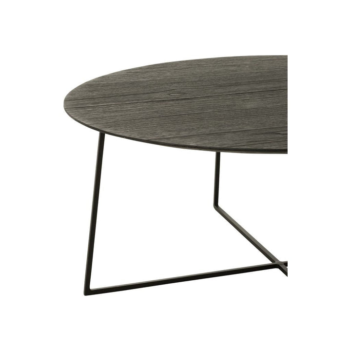 Tables D'Appoint Rondes Teck Métal - Designix