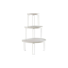 Tables Fer Marbre Blanc Verre