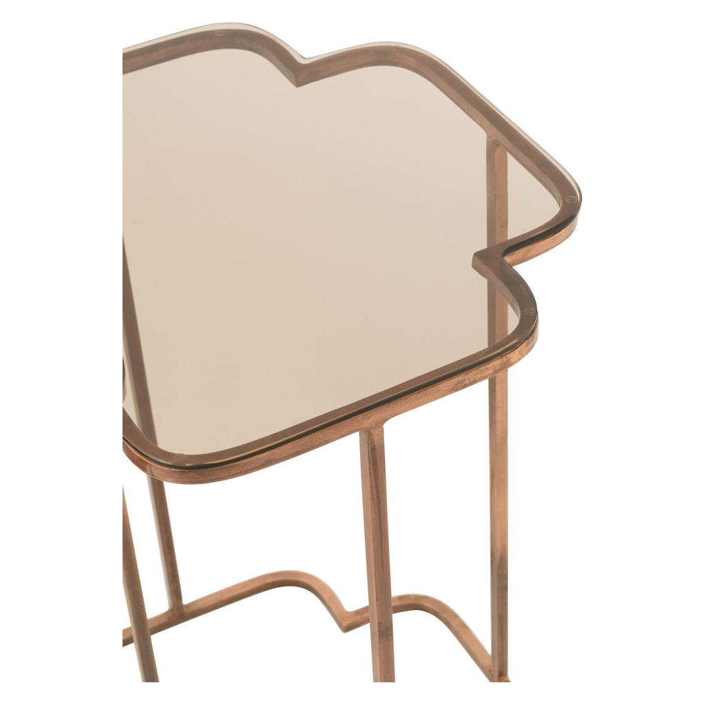 Tables Métalliques Cuivrées Ensemble - Designix