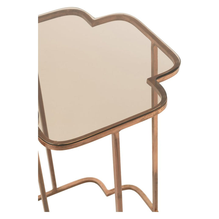 Tables Métalliques Cuivrées Ensemble - Designix