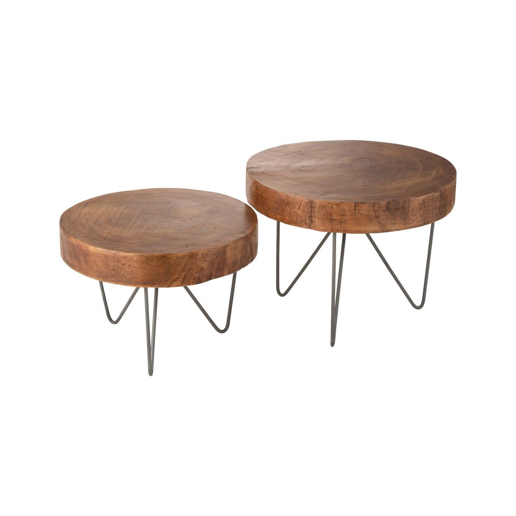 Tables Paulownia Marron Ensemble - Designix