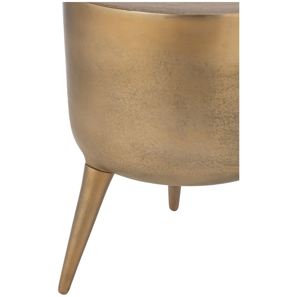 Tabouret Aluminium Doré Design