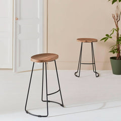 Tabouret Bar Bois Acier | Zenith