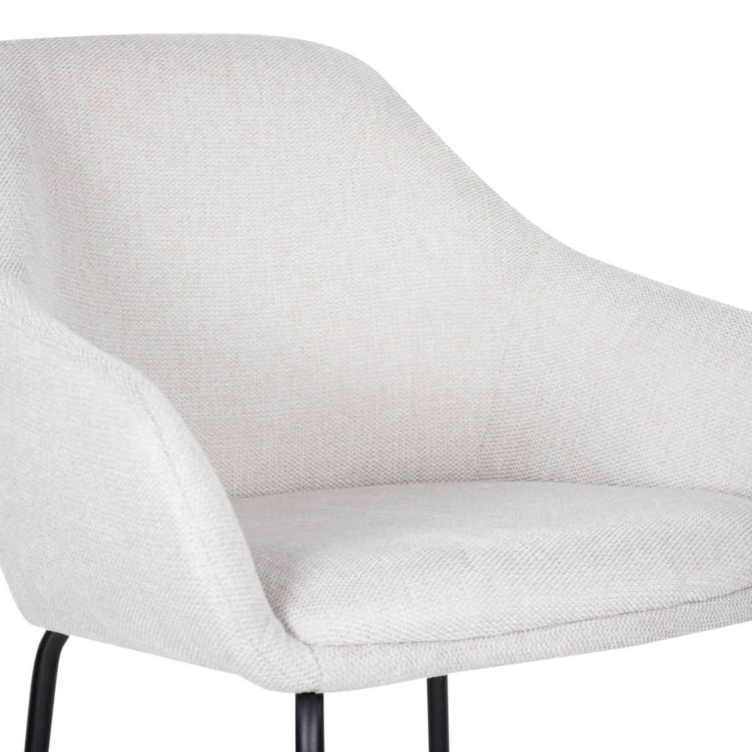 Tabouret de bar avec dossier et accoudoirs confortable | NOVA - Designix
