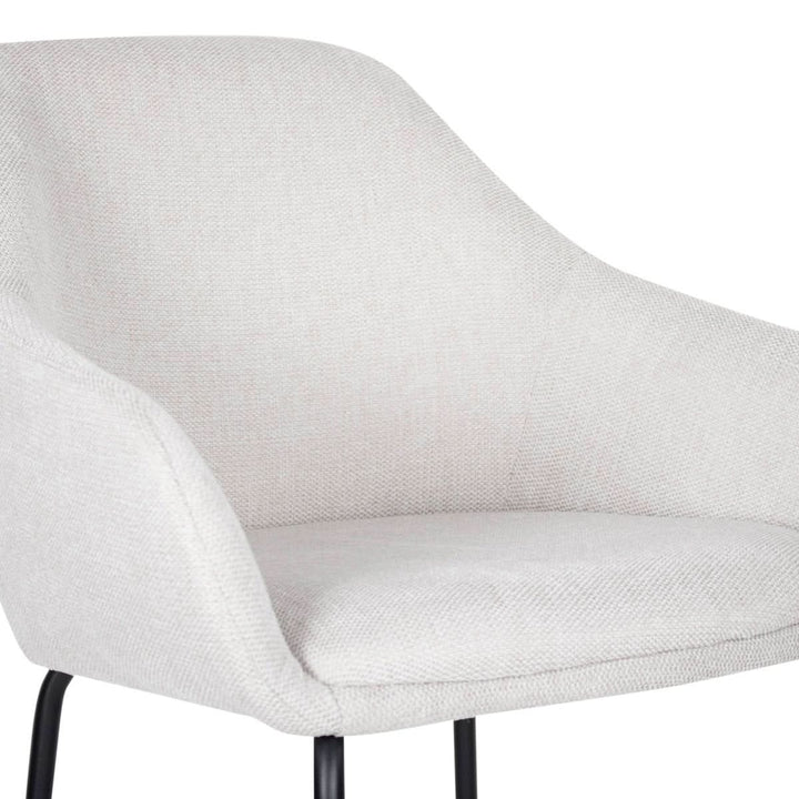 Tabouret de bar avec dossier et accoudoirs confortable | NOVA - Designix
