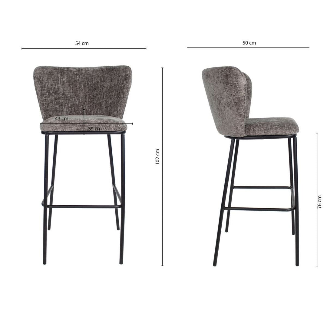 Tabouret De Bar Contemporain Design Haut De Gamme | YORI - Designix