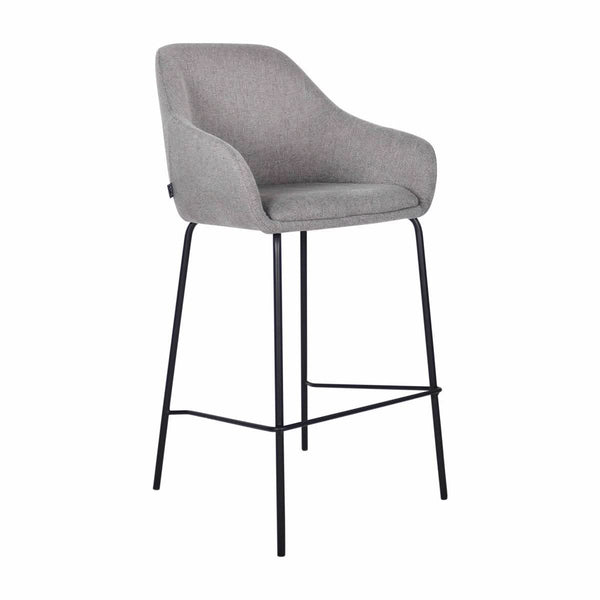 Tabouret de bar gris foncé et ergonomique confortable | NOVA