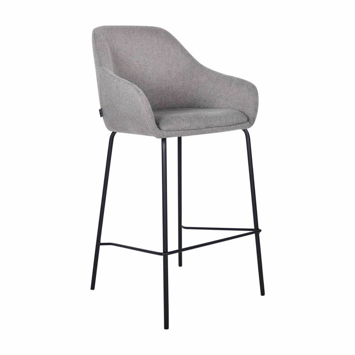 Tabouret de bar gris foncé et ergonomique confortable | NOVA - Designix