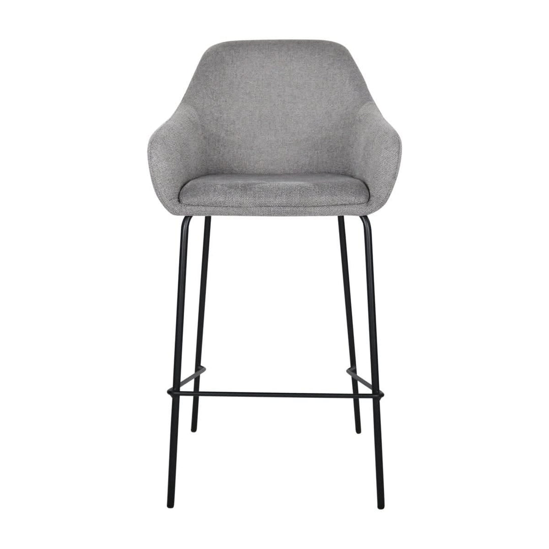 Tabouret de bar gris foncé et ergonomique confortable | NOVA - Designix