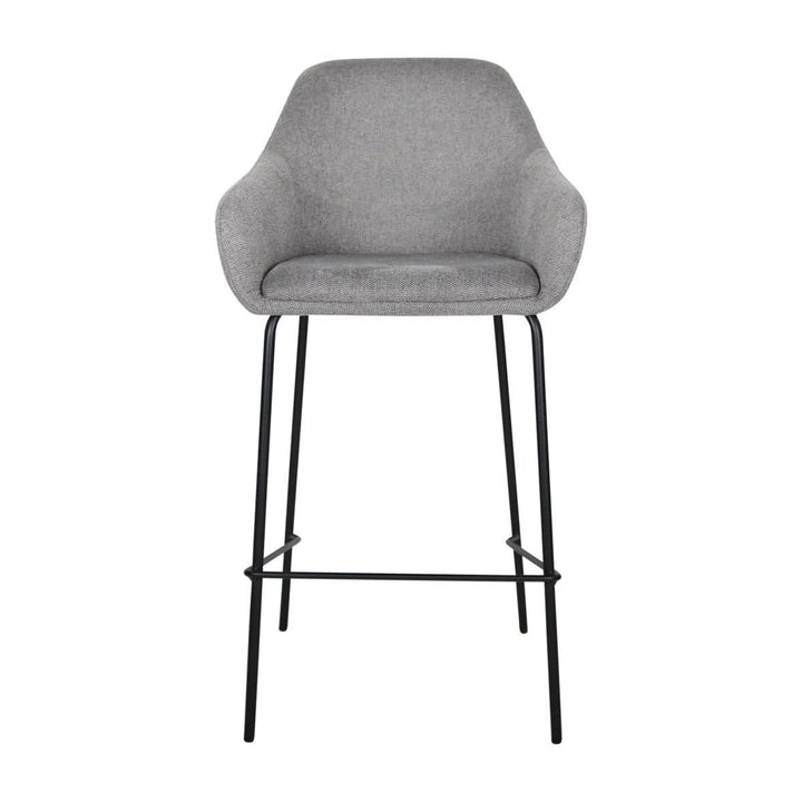 Tabouret de bar gris foncé et ergonomique confortable | NOVA - Designix