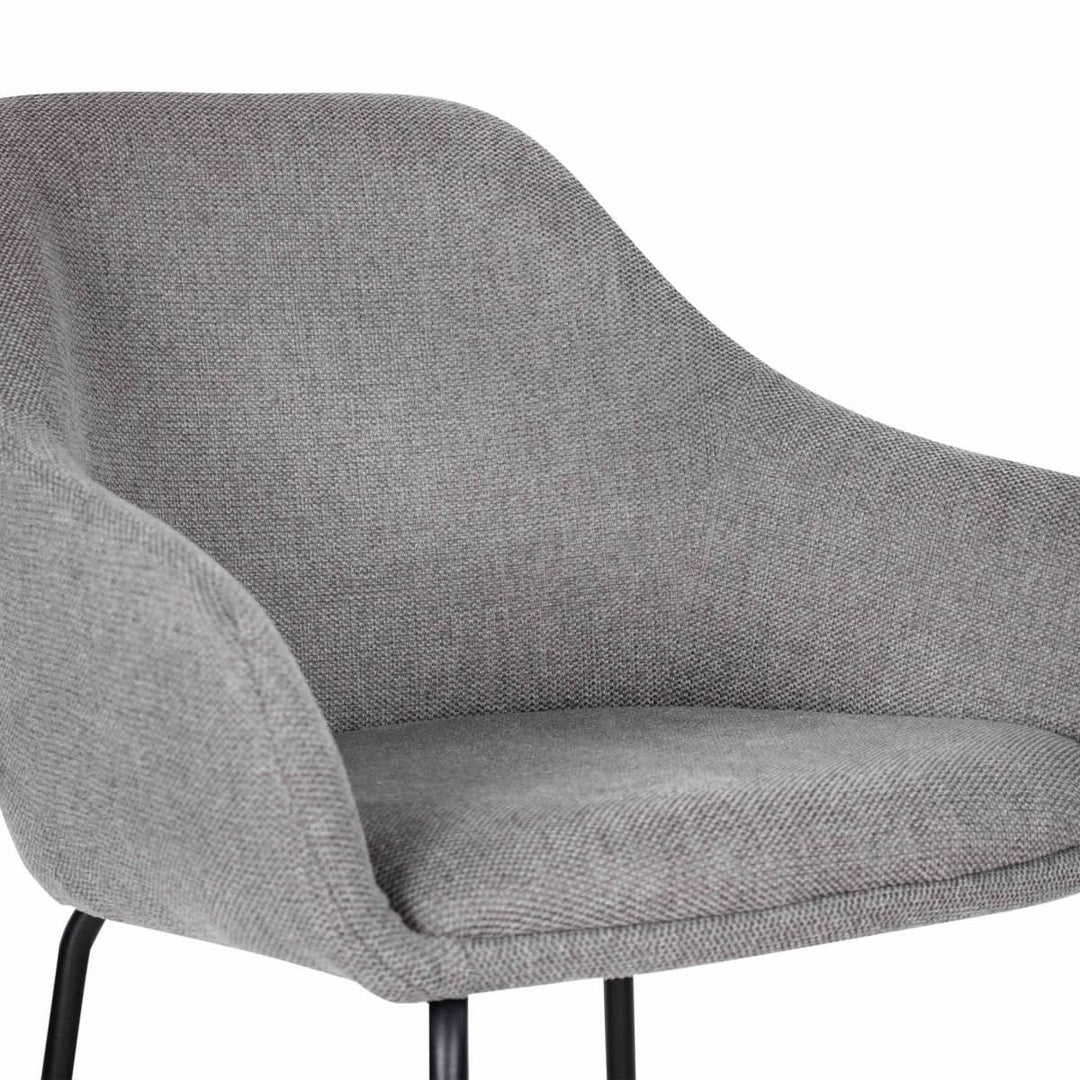 Tabouret de bar gris foncé et ergonomique confortable | NOVA - Designix