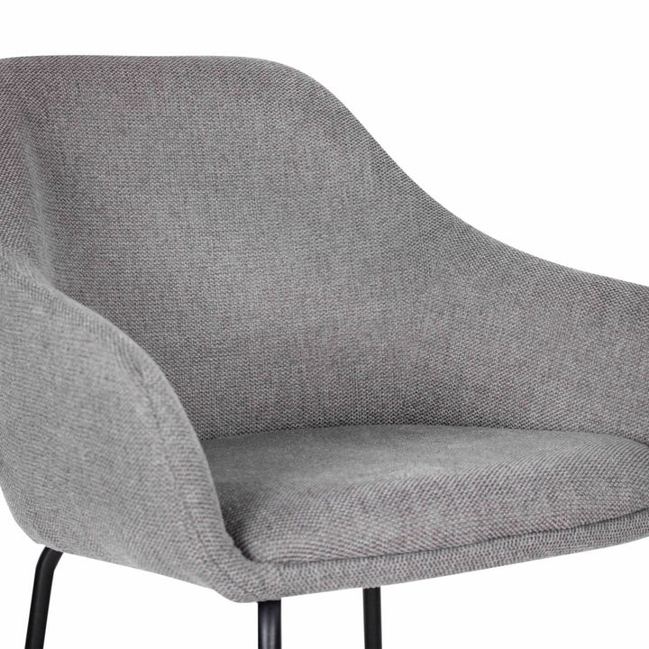 Tabouret de bar gris foncé et ergonomique confortable | NOVA - Designix