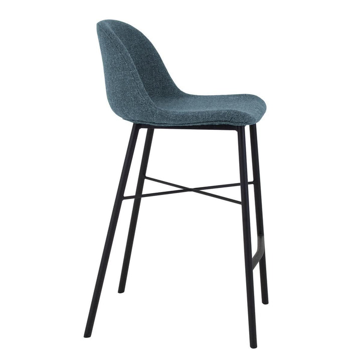 Tabouret de Bar Jade Bleu Confort Moderne Design Urbain | NOVA - Designix
