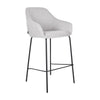 Tabouret De Bar Suus Confort Avec Accoudoirs Tissé Gris | NEXA