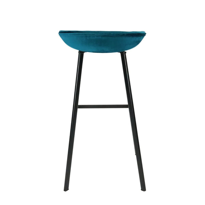 Tabouret De Bar Velours Moderne Confort Luxueux | LUMI - Designix