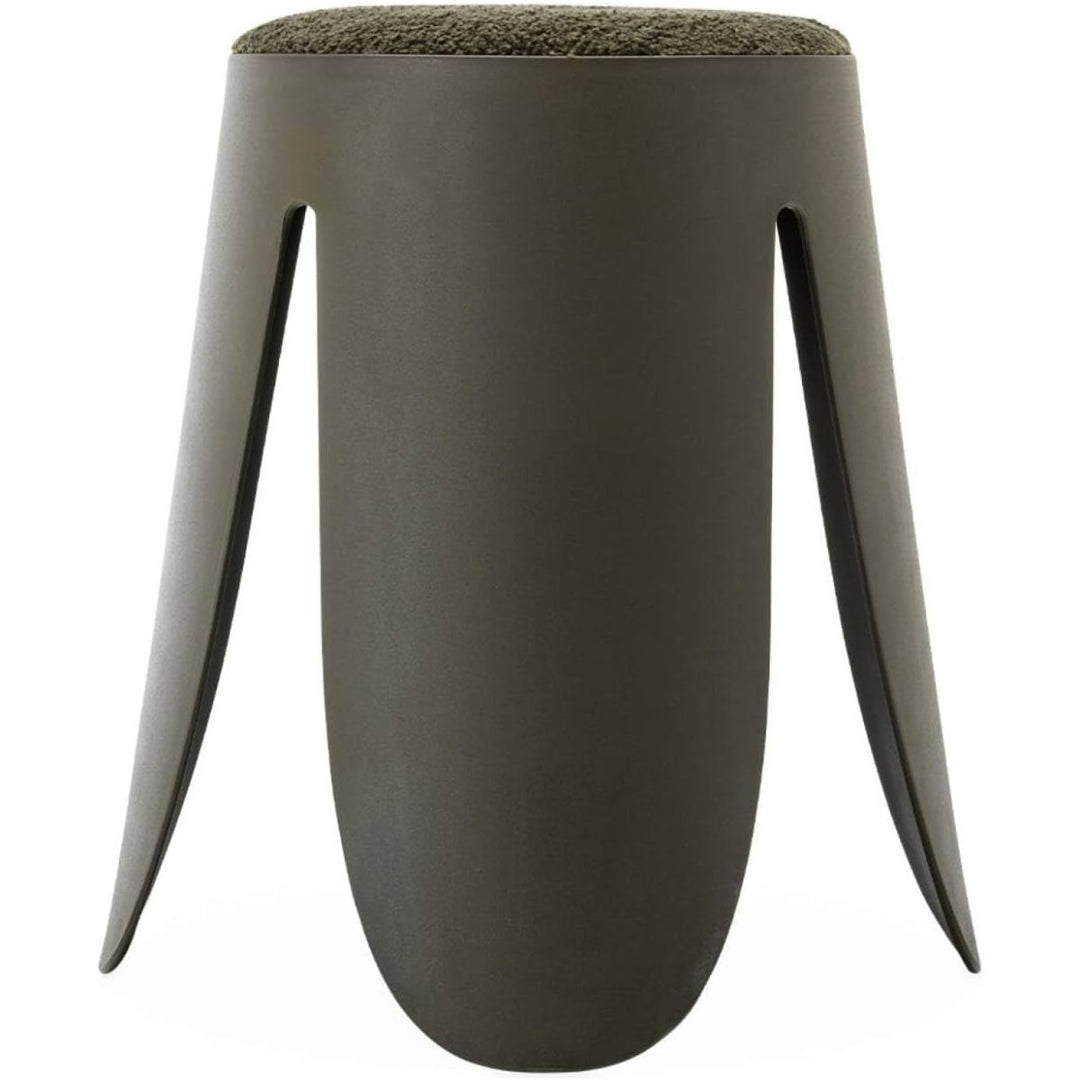 Tabouret Kaki Bouclette Empilable | Quest - Designix Tabouret