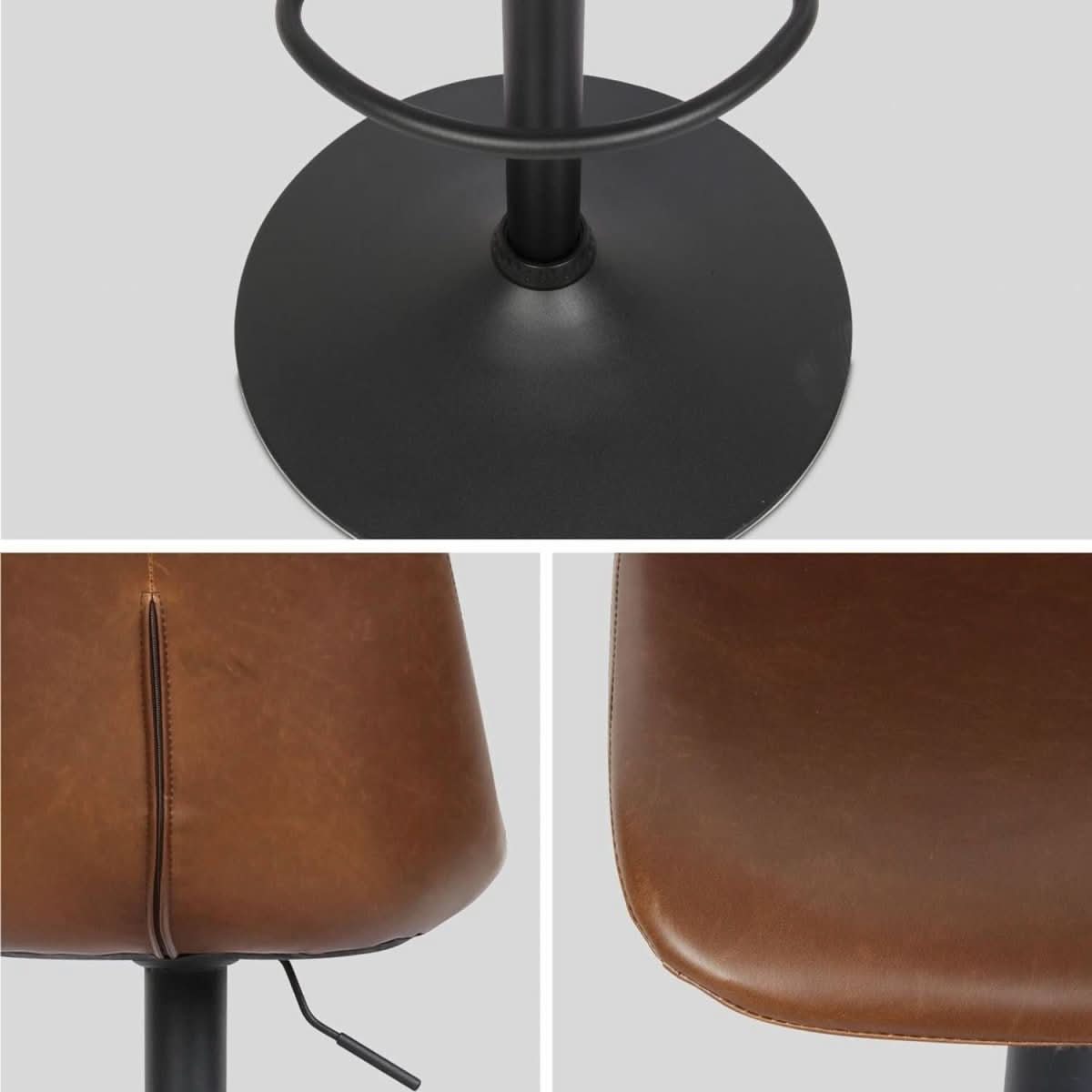 Tabourets Bar Réglables Marron | Ruiss - Designix Tabouret