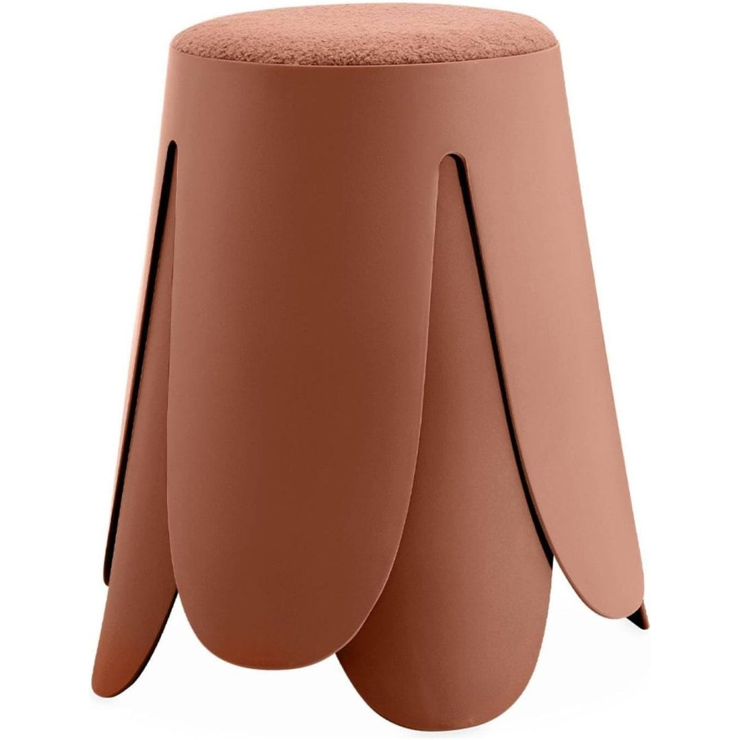 Tabourets Bouclette Texturée Terracotta | Cyan - Designix Chaises
