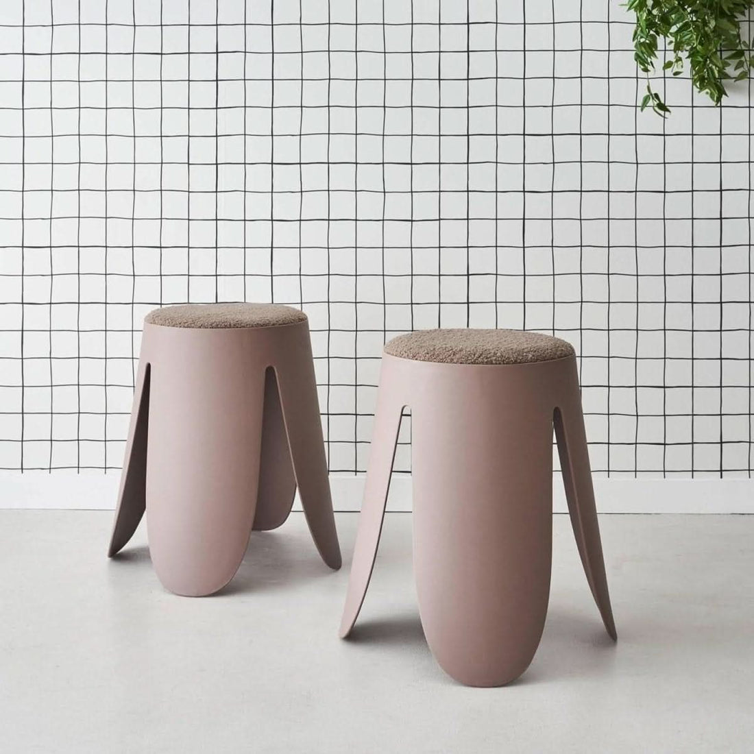 Tabourets Empilables Bouclette Texturée | Onde