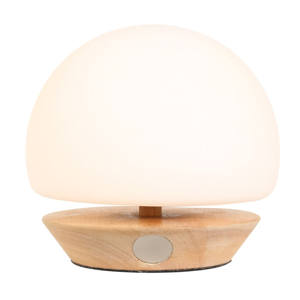 Lampe de Bureau en Verre Blanc Artisanale