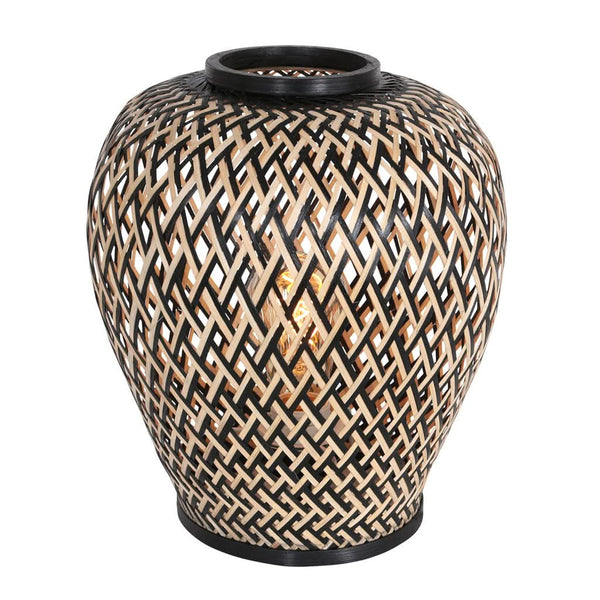 Lampe Table Maze Noir Marron