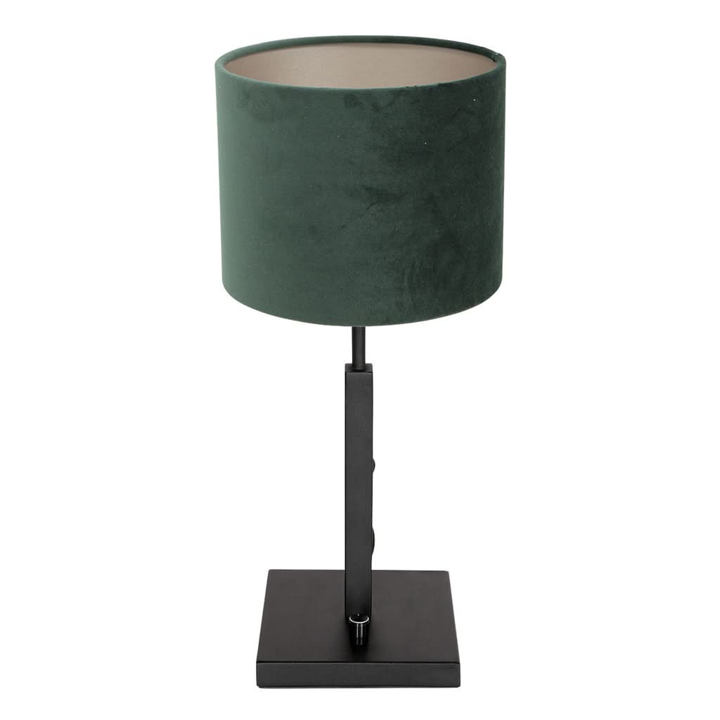 Lampe de Table Noir Velours Vert