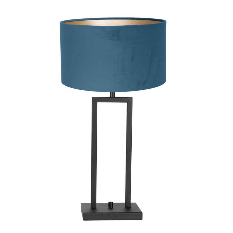 Lampe Table Métal Abat-jour Velours