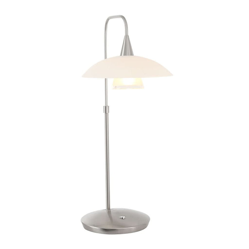 Lampe Table LED Acier Brossé
