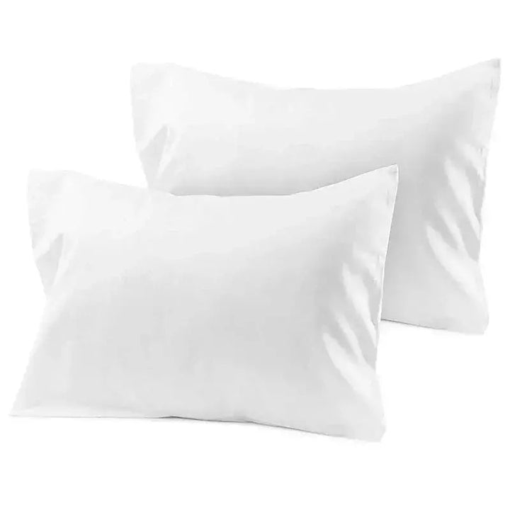 Taie d'Oreiller 100% Coton | Confort - Designix Taies d'oreiller Blanc 2 pièces 70x70 cm
