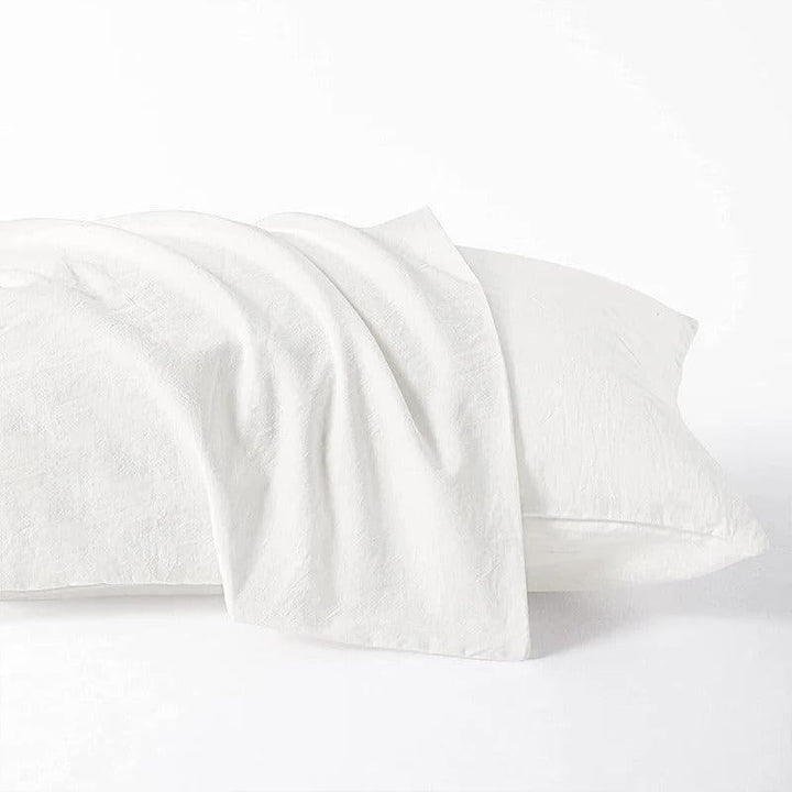 Taie d'Oreiller 100% Coton | Confort - Designix Taies d'oreiller Blanc 2 pièces 70x70 cm