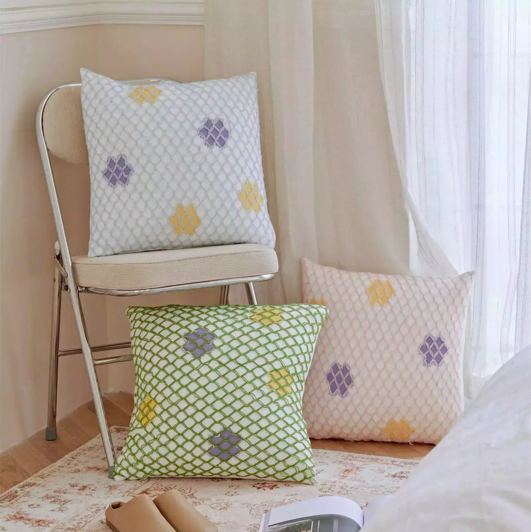 Taie d'Oreiller Colorée | Weave - Designix Taies d'oreiller Vert 45x45cm