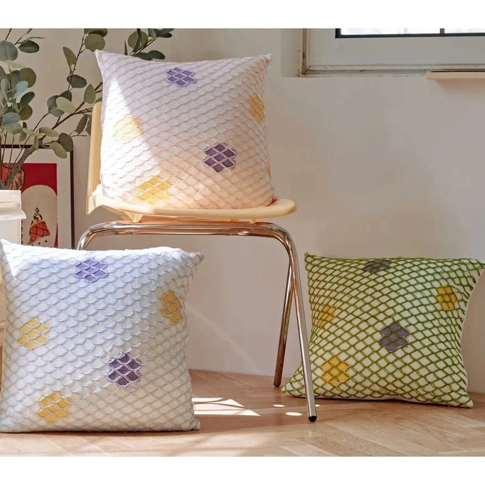 Taie d'Oreiller Colorée | Weave - Designix Taies d'oreiller Vert 45x45cm